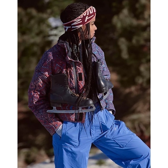 NWT Free People FP Movement Mountain Majesty Reversible Puffer Jacket Multicolor - Picture 16 of 17